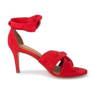 𝅺KLUB Nico Anni Color Red Kid Suede Size 8M